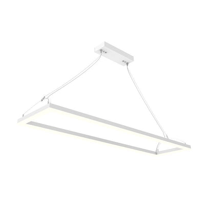 Westgate Mfg Suspended Frame Fixture 1×4, 40/50/60W, CCT Selectable, 0–10V Dimming, White, SFL-4FT-60W-MCTP