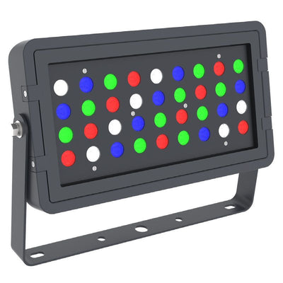 Westgate Mfg Smart RGBW Square Flood Light, 96W, 100-277V, Black, TC-FLS-96W-RGBW-BT-BK