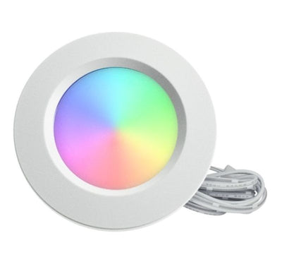 Westgate Mfg TC-PL12 Puck Light, 4W, RGB, 12V, White, IP20, TC-PL12-RGBW