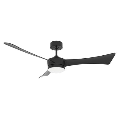 Westgate Mfg 52 In. DC 3-Blade Ceiling Fan and Light, 22W, CCT Selectable, CRI90, Remote, Matte Black, WFL-DC-124-RC-3B-52-MCT5-BK-BK