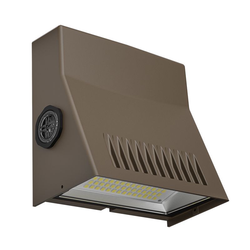 Westgate Mfg Mini Cutoff Wallpack, 10/15/24W, CCT Selectable, Photocell, Bronze, LMW-10-24W-MCTP-P