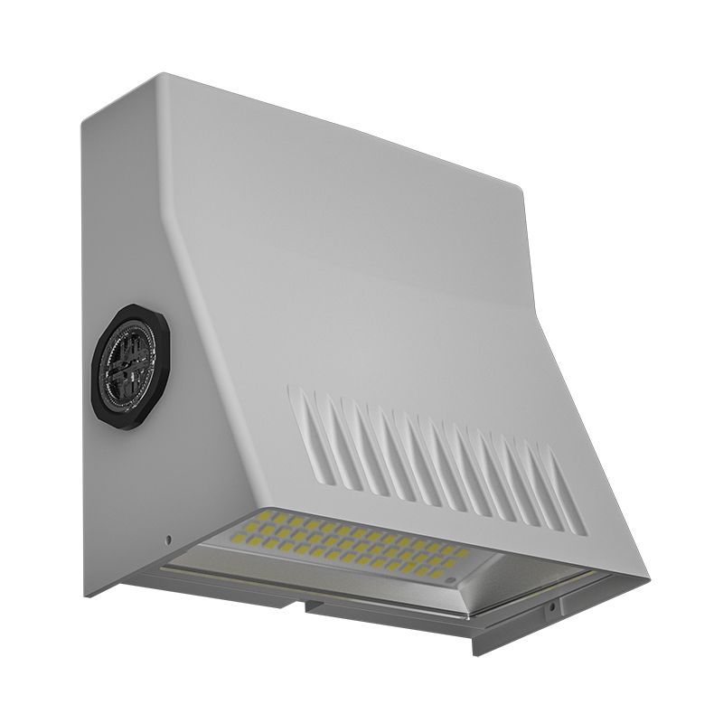 Westgate Mfg Mini Cutoff Wallpack, 10/15/24W, CCT Selectable, Photocell, White, LMW-10-24W-MCTP-P-WH