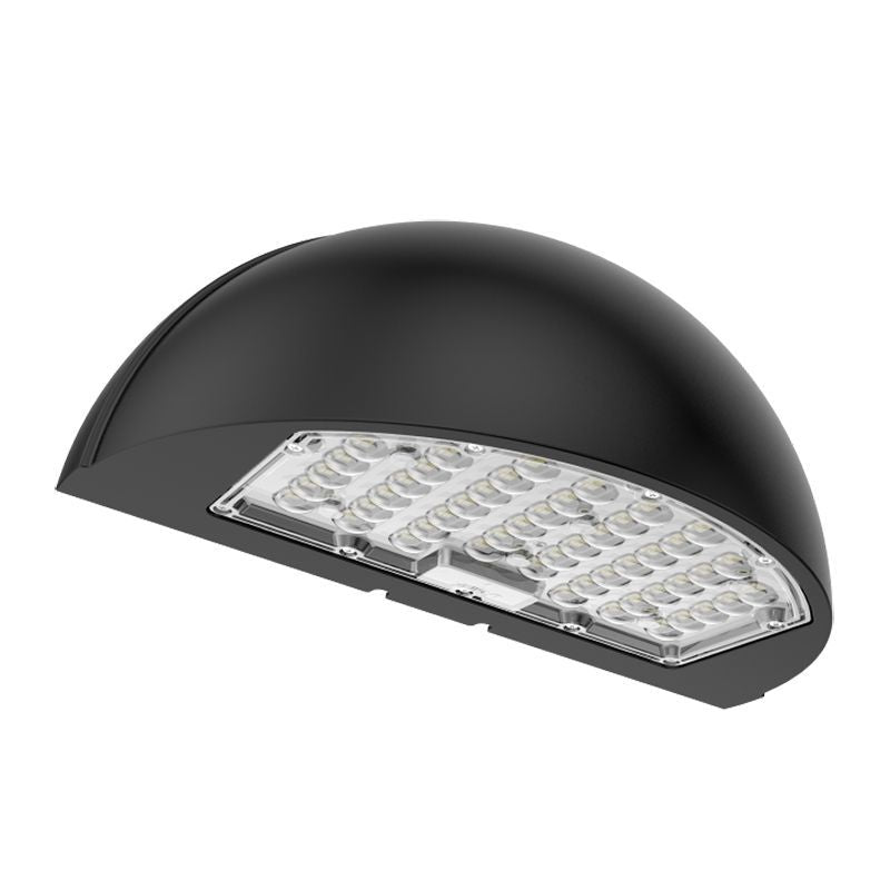 Westgate Mfg Half-Moon Wall Pack, 48/64/80W, CCT Selectable, 0-10V Dimming, Type III, Black, WPMX-48-80W-MCTP-BK