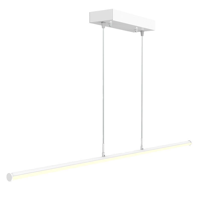 Westgate Mfg 6 Ft. Linear Tube Decorative Pendant, 25/40/50W, CCT Selectable, 0–10V Dimming, Sandy White, SDTL-6FT-25-50W-MCTP