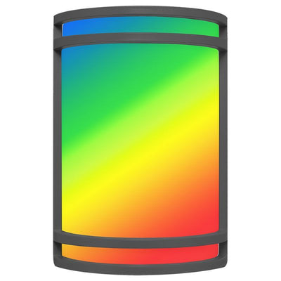 Westgate Mfg LDS Outdoor Wall Sconce, 15W, CCT Selectable, RGB, Smart Control, Black, LDS-RGBW-BK
