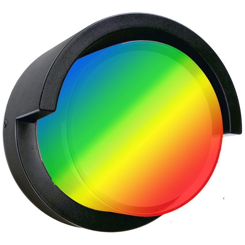 Westgate Mfg LRS RGB Wall Sconce, 12W, CCT Selectable + RGB, App/Remote Control, Black, LRS-F-RGBW-BK