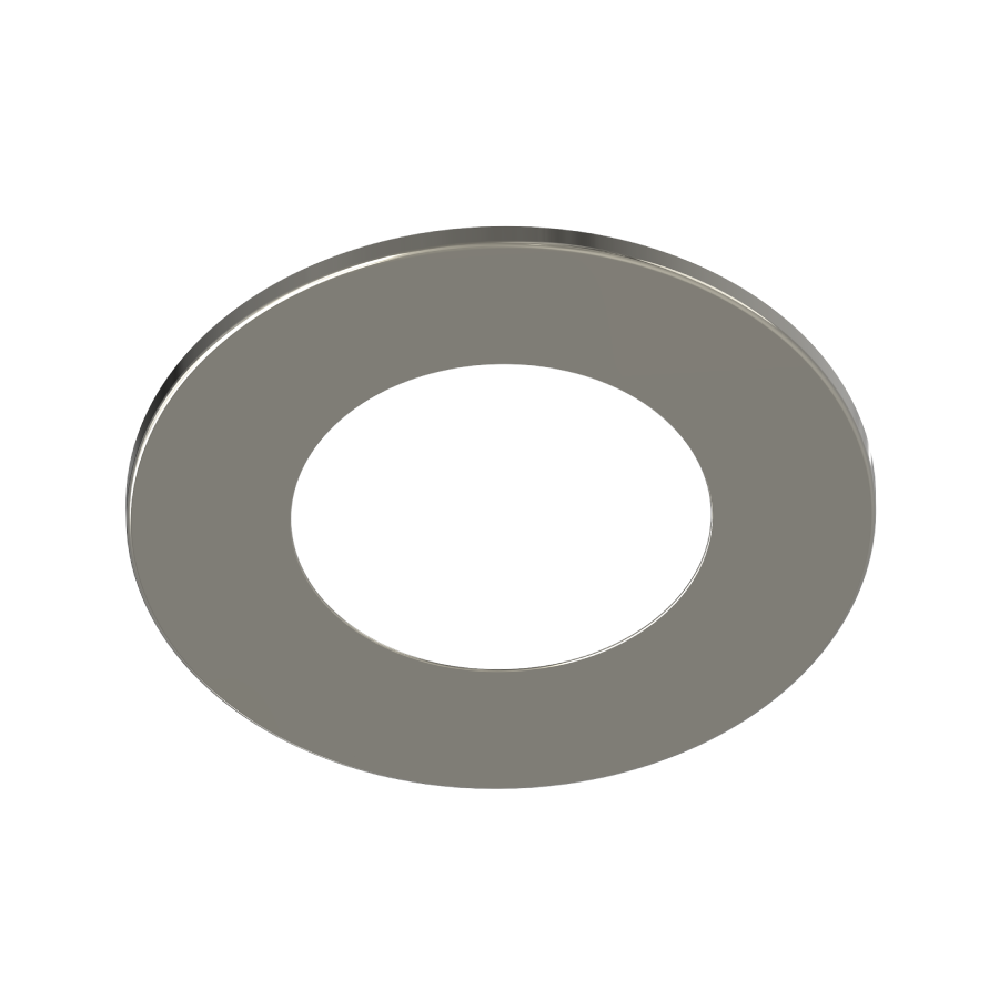 RAB Lighting Brushed Nickel Trim for 4" PUCKFA LED Puck Light, PUCKFA-TRIM-4R-BNS