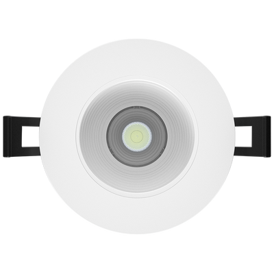 RAB Lighting 3" 9 Watt Deep Regressed LED Downlight, Baffle, CCT Selectable, 120V, R3-9B