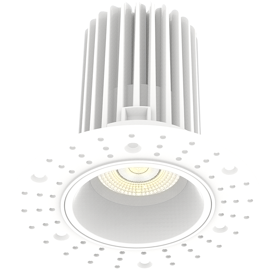 RAB Lighting 3" Recessed LED Downlight, 15W, CCT Selectable, 1,000 Lumens, 38° Beam Angle, Trimless 120V, White, R3TL