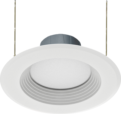 RAB Lighting 14W 6-Inch LED Retrofit Downlight, 3000K, Energy Star, Matte White, R6R14830120WB
