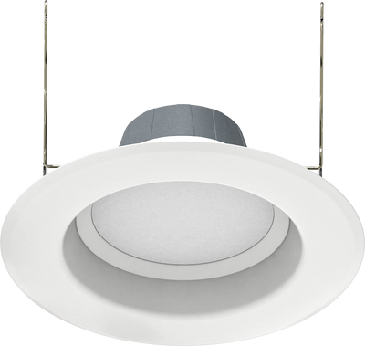 RAB Lighting 14W 6-Inch LED Retrofit Downlight, 3500K, Energy Star, Matte White, R6R14835120WS