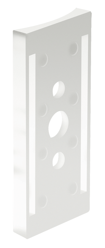 RAB Lighting 6" Round Pole Adapter, White, RPA6W
