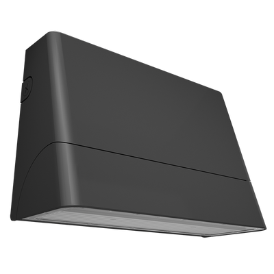 RAB Lighting SLIM22 Large Wall Pack, 150/125/100/75W, CCT Selectable, 480V, Adjustable Optic, DLC Premium, Bronze, SLIM22-L-150/480