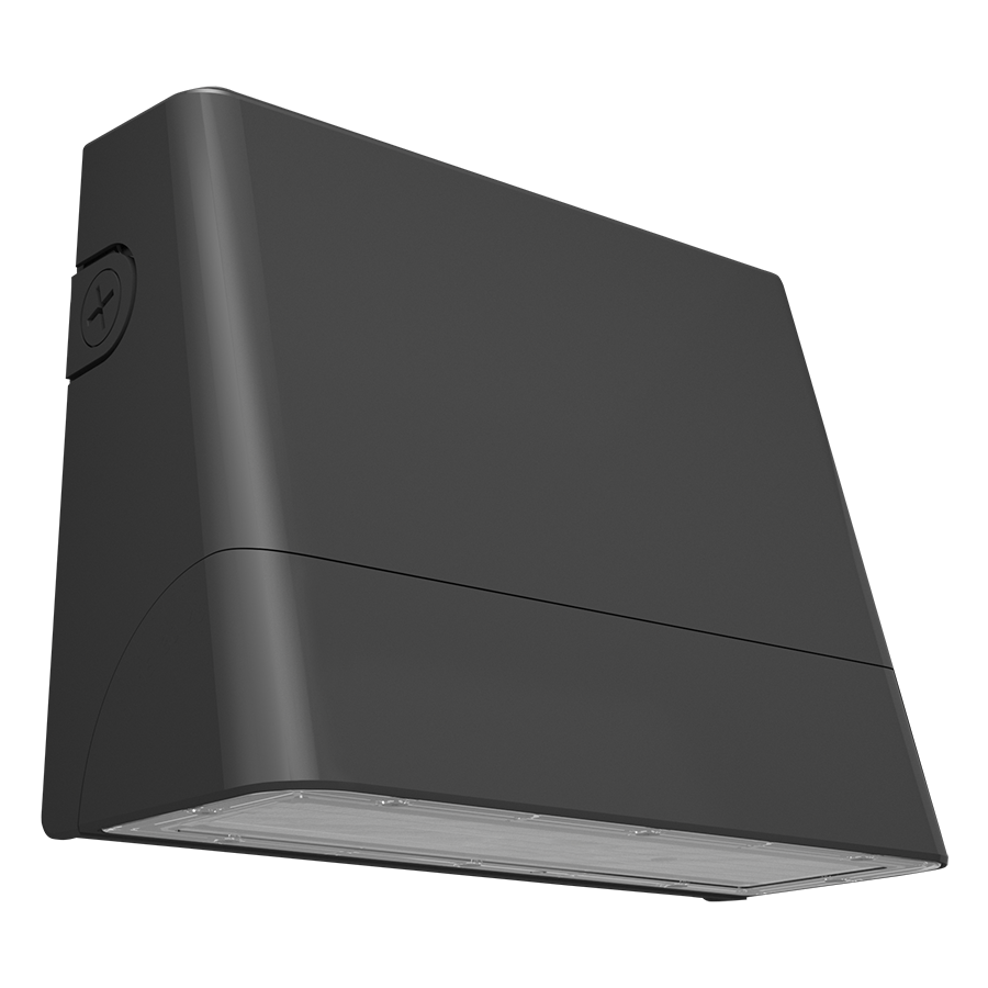 RAB Lighting SLIM22 Wall Pack Small, 30/25/20/15W, CCT Selectable, 480V, Adjustable Optic, Bronze, SLIM22-S-30/480