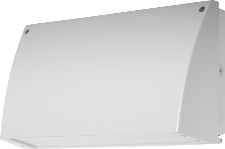 RAB Lighting 62 Watt Slim Cutoff LED Wall Pack, 277V Swivel Photocell, 4000K, 4,402 Lumens, 120-277V, White, SLIM62NW/PCS2