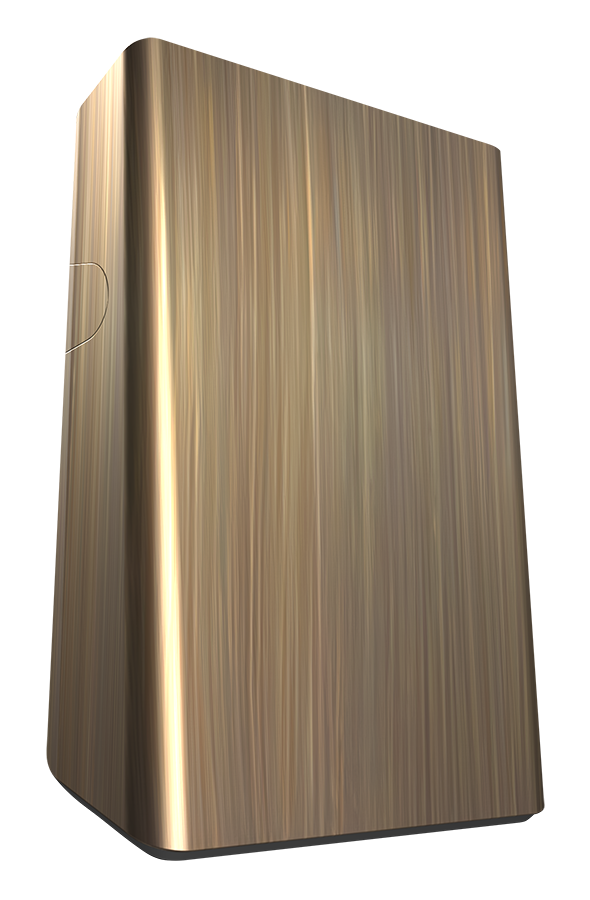 RAB Lighting SLIM Field-Adjustable LED Wall Pack, 26 | 18 | 12W, 3K / 4K /5K, 2,175 thru 4,389 Lumens, Photocell, 120-277V, Brass, SLIMBR