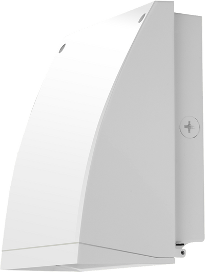 RAB Lighting 37 Watt Slim Cutoff LED Wall Pack, 3000K, 3,339 Lumens, 120-277V, White, SLIMFC37YW