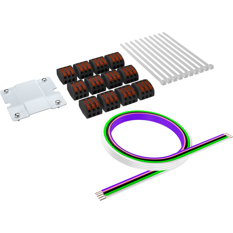 RAB Lighting SR End Join Kit G2, 2'/3'/4'/8', Surface Mount Connector, SR-JOIN-KIT-G2