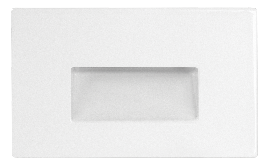 RAB Lighting 3 Watt Horizontal Recessed LED Step Light, 4000K, 94 Lumens, 120V, White, FSLEDH3NW/120