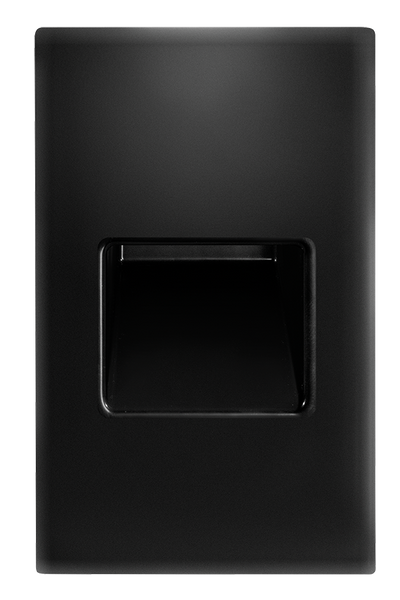 RAB Lighting 3 Watt Vertical Recessed LED Step Light, 4000K, 37 Lumens, 120V, Black, FSLEDV3NB/120