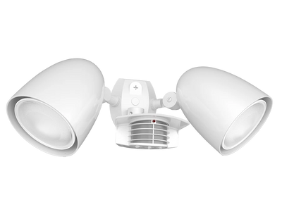 RAB Lighting STEALTH Sensor + PAR LED Lamp Kit, Bullet Hood, 200° Detection, CCT Selectable, 38W, 3,600 Lumens, 120-277V, White, STL200HBW/L