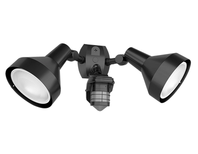 RAB Lighting STEALTH Sensor + PAR LED Lamp Kit, Bell Hood, 360° Detection, CCT Selectable, 38W, 3,600 Lumens, 120-277V, Bronze, STL360H/L