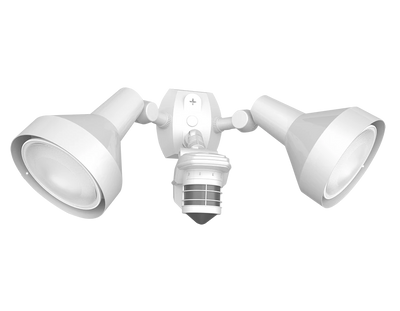 RAB Lighting STEALTH Sensor + PAR LED Lamp Kit, Bell Hood, 360° Detection, CCT Selectable, 38W, 3,600 Lumens, 120-277V, White, STL360HW/L