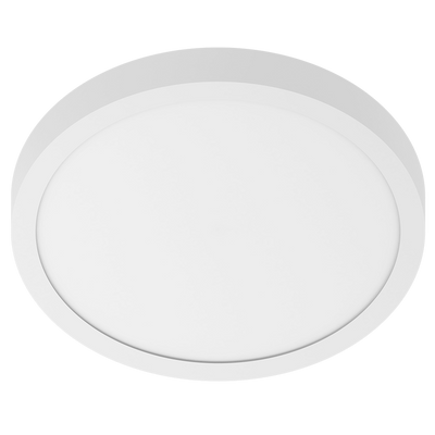 RAB Lighting SUMO 12" Round LED Surface Mount, Lightcloud Blue, SmartShift, 24W, CCT Selectable, 1,900 Lumens, 120-277V, White, SUMO12-LCB