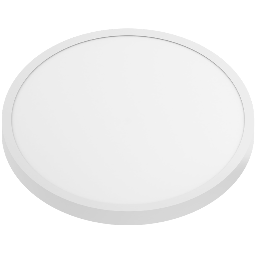 RAB Lighting SUMO 19" Round LED Surface Mount, Lightcloud Blue, SmartShift, 29W, CCT Selectable, 2,300 Lumens, 120-277V, White, SUMO19-LCB