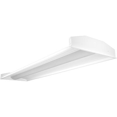 RAB Lighting Swish Field-Adjustable 1x4 LED Troffer, 39/29/19W, 3500/4000/5000K, 120-277V, 0-10V Dimming, Microwave Sensor, White, SWISHFA1X4/D10/MVS