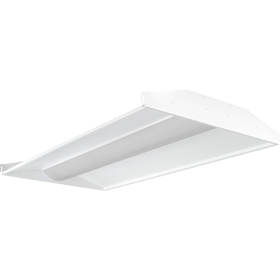 RAB Lighting Swish Field-Adjustable 2x4 LED Troffer, 49/39/29W, 3500/4000/5000K, 120-277V, 0-10V Dimming, Microwave Sensor, White, SWISHFA2X4/D10/MVS