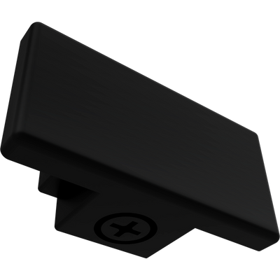 RAB Lighting Track End Cap, Black, TK-EC/B