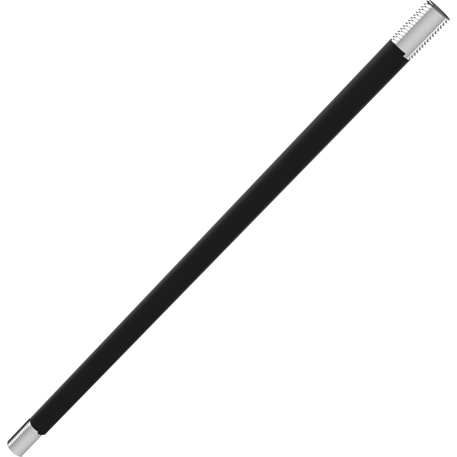 RAB Lighting Suspension Stem, 12 In., Black, TK-SS12/B