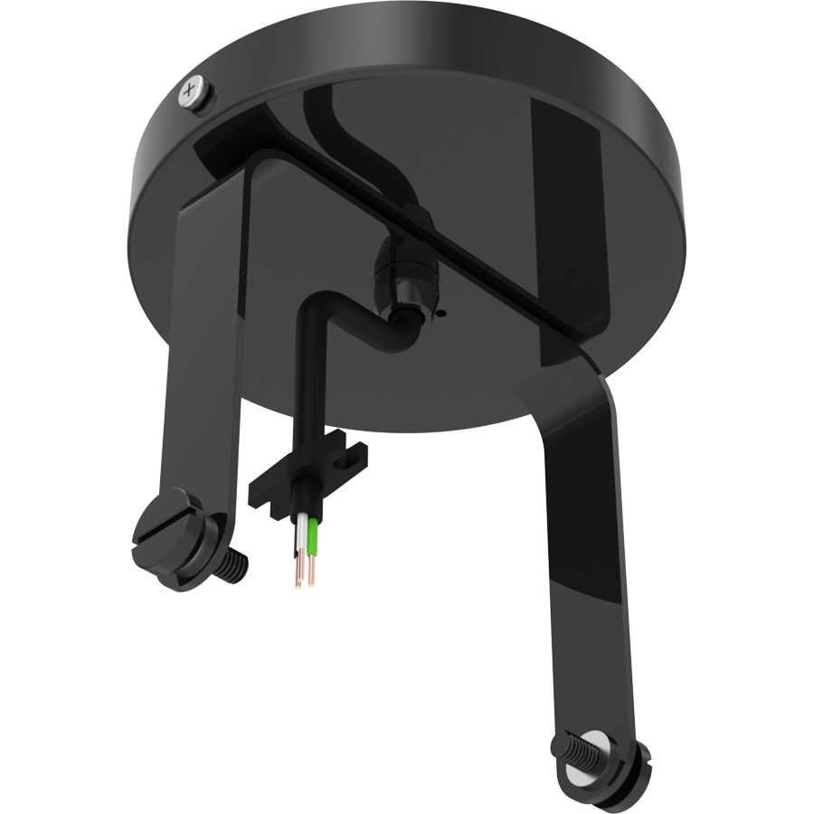 RAB Lighting TRACK22 Track Light Large, Monopoint, Black, TK22LB-CM-KIT