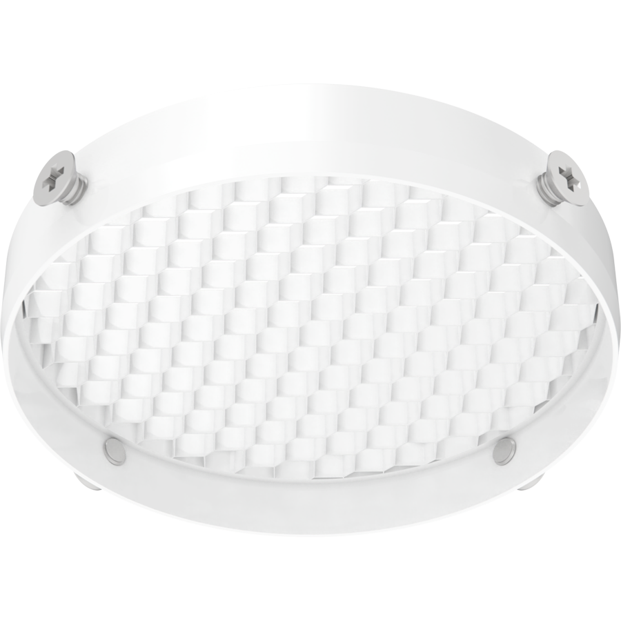 RAB Lighting TRACK22 Track Light Small, Honeycomb, White, TK22S-HC