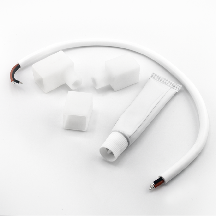 RAB Lighting Tape Light Silicone End Caps, TNF 2-Pin, TPF2NF