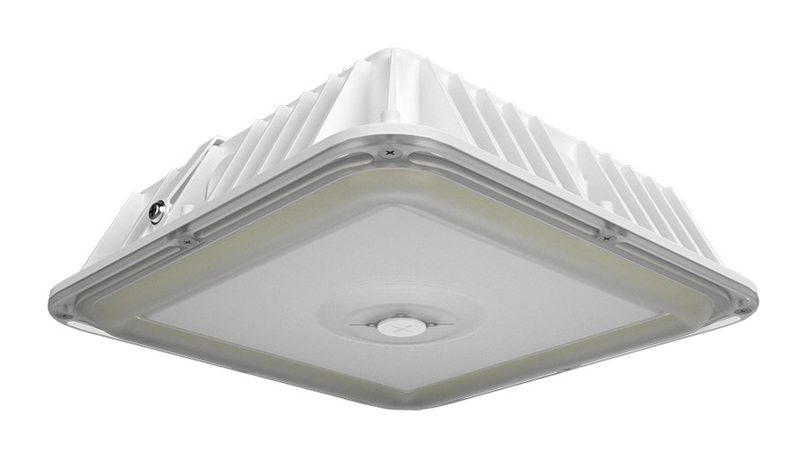 RAB Lighting VAN17 10"x10" LED Field Adjustable Canopy Light, 60 | 50 | 40W, CCT Selectable, Photocell, Battery Backup, 120-277V, White, VAN17-60W/E
