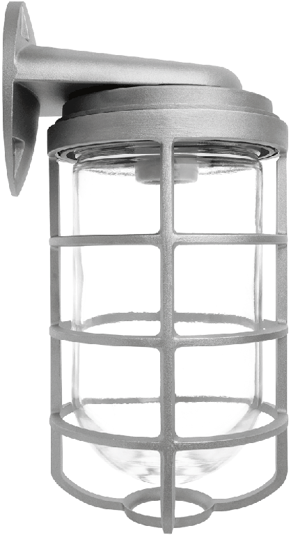 RAB Lighting 200 Watt Max Wall Mount Vaporproof Light, Black, 120V, VBR200DGB