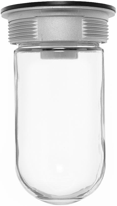 RAB Lighting VC200 Vaporproof Ceiling Light, 150W, A19 Lamp, Glass Globe, Natural, VC200