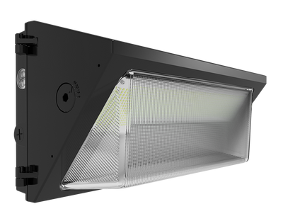 RAB Lighting W22 Large Wall Pack, 150/125/100/75W, CCT Selectable, Adjustable Throw, Bronze, W22-L-150