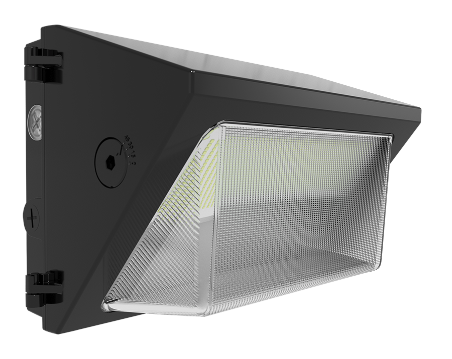 RAB Lighting W22 Medium Wall Pack, 60/50/40/30W, CCT Selectable, Adjustable Throw, Bronze, W22-M-60