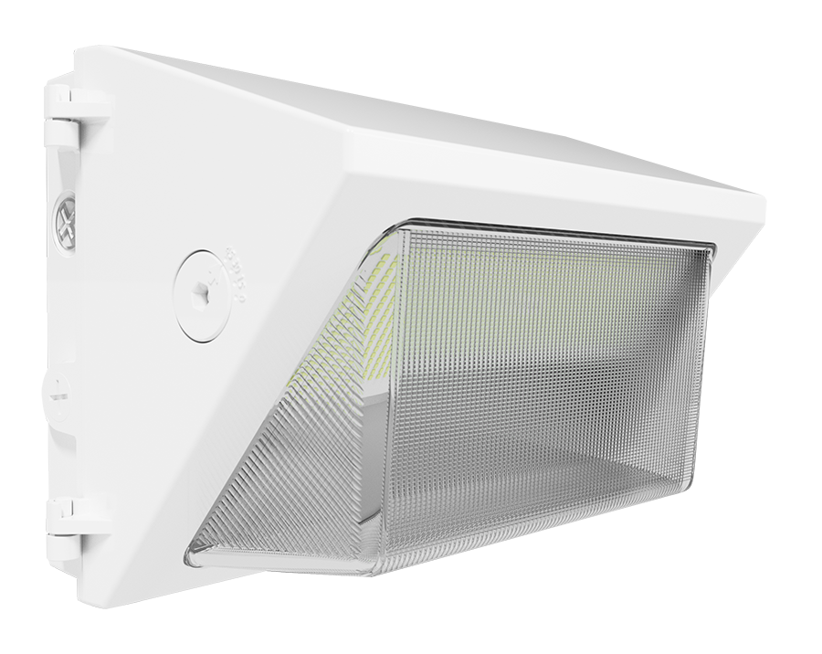 RAB Lighting W22 Medium Wall Pack, 60/50/40/30W, CCT Selectable, 480V, Adjustable Throw, White, W22-M-60W/480