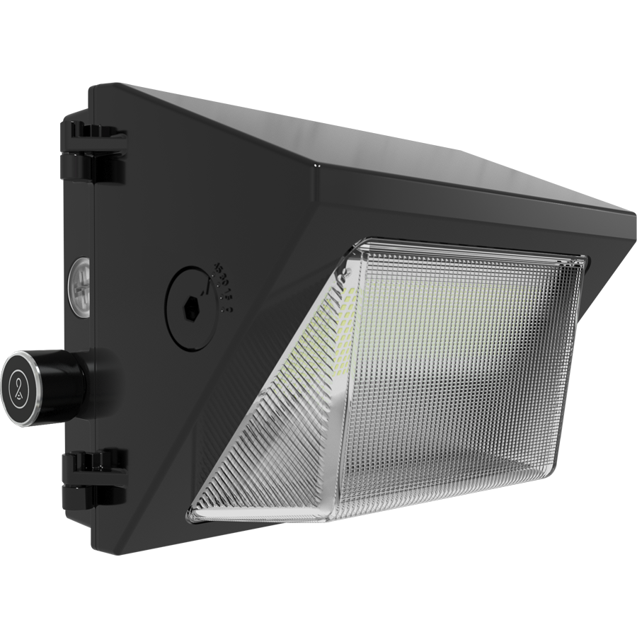 RAB Lighting W22 Small Wallpack, 30/25/20/15W, CCT Selectable, Adjustable Throw, Bronze, W22-S-30/LCBS/MVS