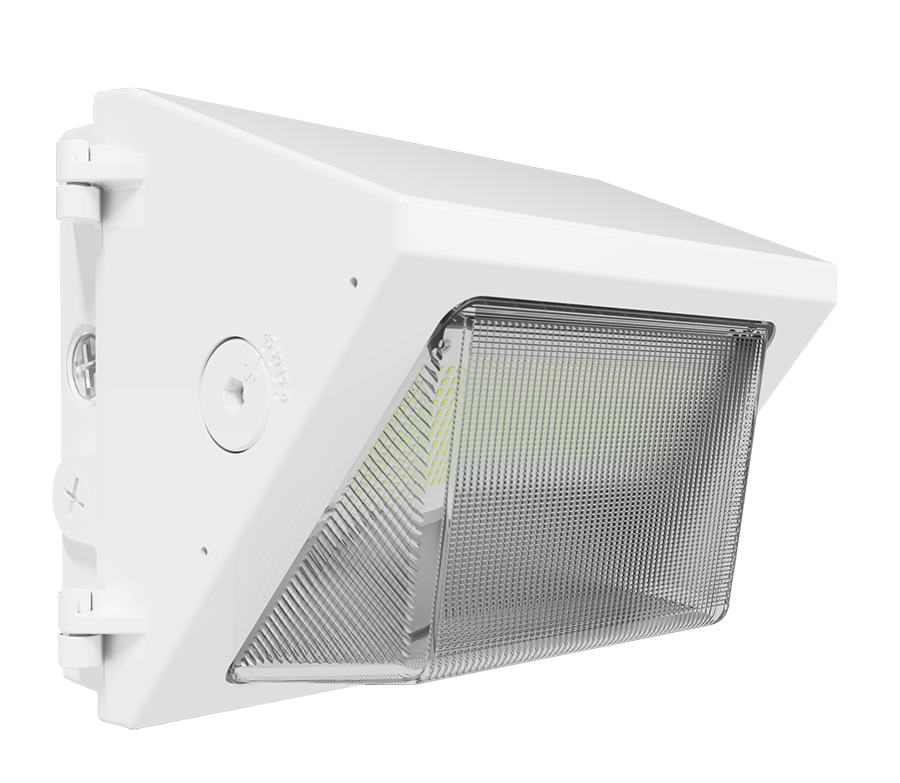 RAB Lighting W22 Small Wallpack, 30/25/20/15W, CCT Selectable, Adjustable Throw, White, W22-S-30W