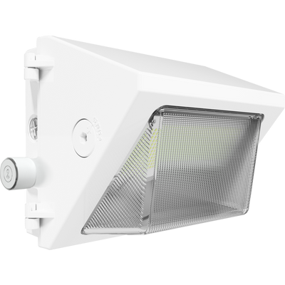 RAB Lighting W22 Small Wallpack, 30/25/20/15W, CCT Selectable, Adjustable Throw, White, W22-S-30W/LCBS/MVS