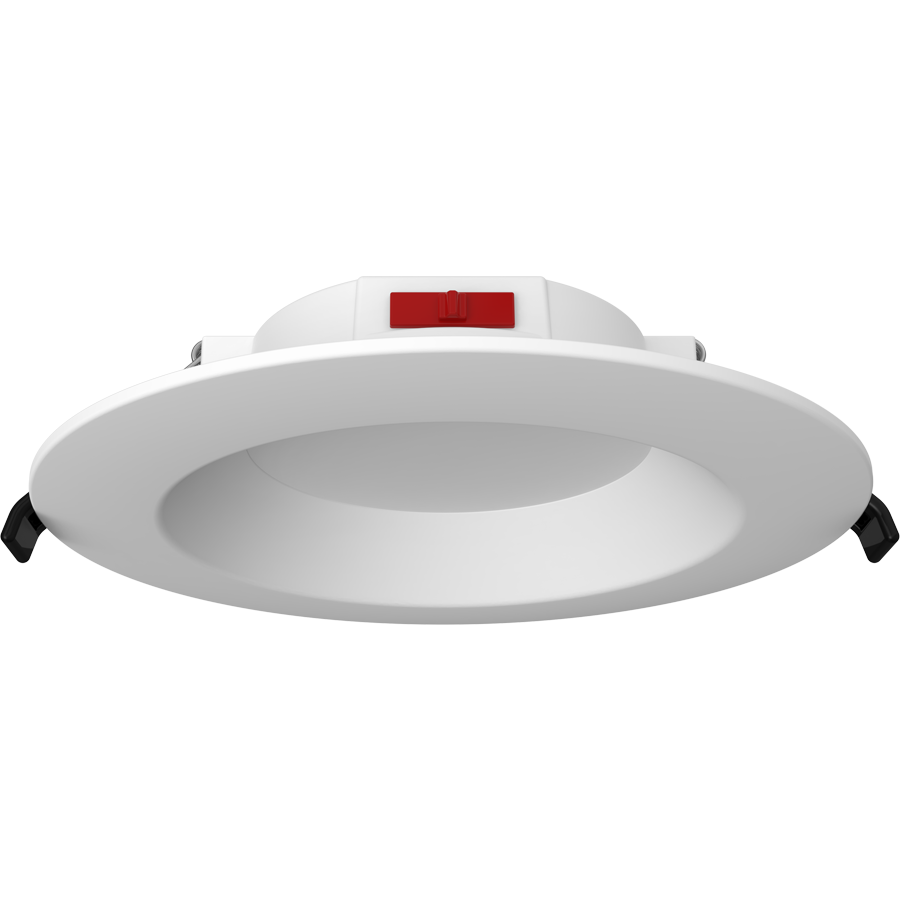 RAB Lighting Wafer34, 6 In., 9.5W, CCT Selectable, CRI90, TRIAC, White, 12-Pack, WFD34-6/BP