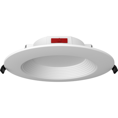 RAB Lighting Wafer34, 6 In., 9.5W, CCT Selectable, CRI90, TRIAC, Baffle, White, WFD34-6B/BP