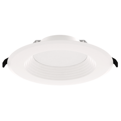 RAB Lighting 6" Deep Regress LED Wafer Downlight, Baffle Reflector, CCT Selectable, 120V, White, WFD6B