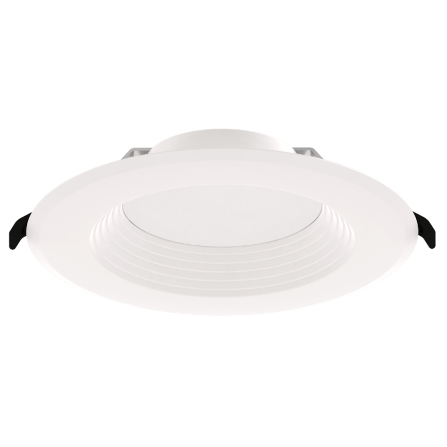 RAB Lighting 6" Deep Regress LED Wafer Downlight, Baffle Reflector, CCT Selectable, 120V, White, WFD6B