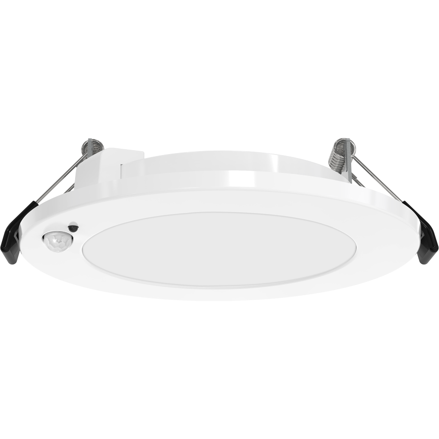 RAB Lighting Wafer, 4 In., 9W, CCT Selectable, CRI90, PIR Motion Sensor, White, WFR-4R/PIR